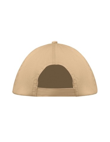 Casquette baseball 5 pans publicitaire personnalisée BUZZ Matières : coton Couleurs : ivoire impression logo haute qualité