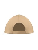 Casquette baseball 5 pans publicitaire personnalisée BUZZ Matières : coton Couleurs : ivoire impression logo haute qualité