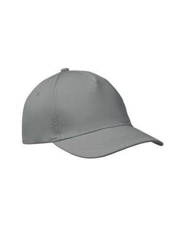 Casquette baseball 5 pans publicitaire personnalisée BUZZ Matières : coton Couleurs : gris cadeau client original