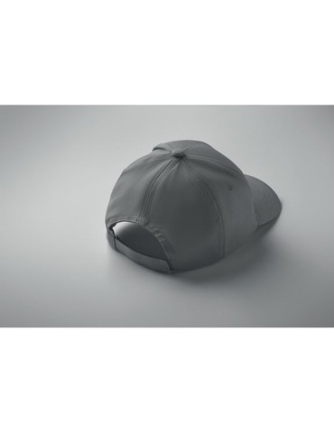 Casquette baseball 5 pans publicitaire personnalisée BUZZ Matières : coton Couleurs : gris personnalisation sur mesure