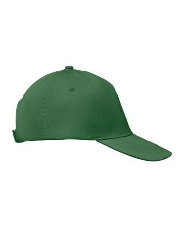 Casquette baseball 5 pans publicitaire personnalisée BUZZ Matières : coton Couleurs : vert foncé personnalisation rapide en Fran