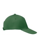Casquette baseball 5 pans publicitaire personnalisée BUZZ Matières : coton Couleurs : vert foncé personnalisation rapide en Fran