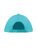 Casquette baseball 5 pans publicitaire personnalisée BUZZ Matières : coton Couleurs : turquoise cadeau entreprise pas cher