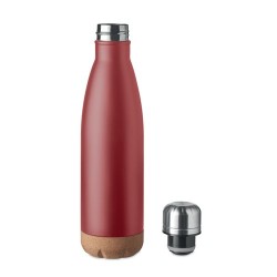 Bouteille isotherme double paroi  de 500 ml en acier inoxydable - ASPEN CORK Matières : acier inoxydable Couleurs : bordeaux cad