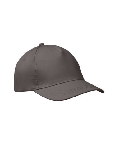 Casquette baseball 5 pans publicitaire personnalisée BUZZ Matières : coton Couleurs : pierre objet publicitaire robuste