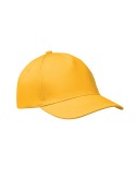 Casquette baseball 5 pans publicitaire personnalisée BUZZ Matières : coton Couleurs : jaune impression haute définition