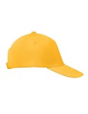 Casquette baseball 5 pans publicitaire personnalisée BUZZ Matières : coton Couleurs : jaune goodies publicitaire événementiel