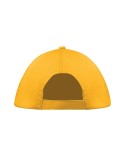 Casquette baseball 5 pans publicitaire personnalisée BUZZ Matières : coton Couleurs : jaune cadeau client original