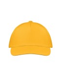 Casquette baseball 5 pans publicitaire personnalisée BUZZ Matières : coton Couleurs : jaune goodies publicitaire durable