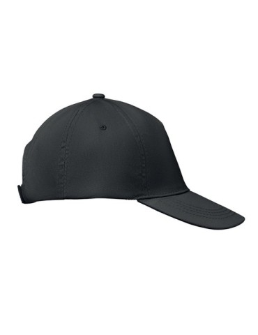 Casquette baseball 5 pans publicitaire personnalisée BUZZ Matières : coton Couleurs : noir cadeau affaires élégant