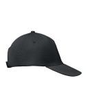 Casquette baseball 5 pans publicitaire personnalisée BUZZ Matières : coton Couleurs : noir cadeau affaires élégant