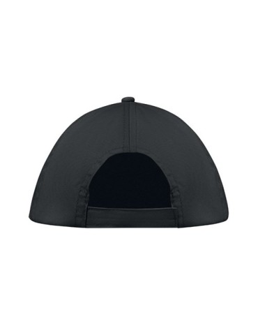 Casquette baseball 5 pans publicitaire personnalisée BUZZ Matières : coton Couleurs : noir goodies publicitaire durable