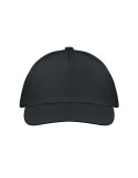 Casquette baseball 5 pans publicitaire personnalisée BUZZ Matières : coton Couleurs : noir personnalisable avec votre logo