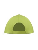 Casquette baseball 5 pans publicitaire personnalisée BUZZ Matières : coton Couleurs : vert citron marquage couleur éclatante