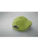 Casquette baseball 5 pans publicitaire personnalisée BUZZ Matières : coton Couleurs : vert citron cadeau entreprise pas cher