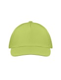 Casquette baseball 5 pans publicitaire personnalisée BUZZ Matières : coton Couleurs : vert citron cadeau collaborateur premium