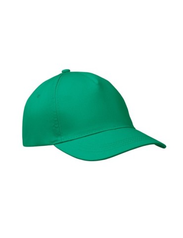 Casquette baseball 5 pans publicitaire personnalisée BUZZ Matières : coton Couleurs : vert accessoire événementiel unique