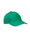 Casquette baseball 5 pans publicitaire personnalisée BUZZ Matières : coton Couleurs : vert accessoire événementiel unique