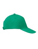Casquette baseball 5 pans publicitaire personnalisée BUZZ Matières : coton Couleurs : vert objet promo petit budget