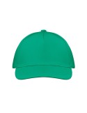 Casquette baseball 5 pans publicitaire personnalisée BUZZ Matières : coton Couleurs : vert objet promotionnel éco-responsable