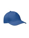 Casquette baseball 5 pans publicitaire personnalisée BUZZ Matières : coton Couleurs : bleu royal goodies entreprise design