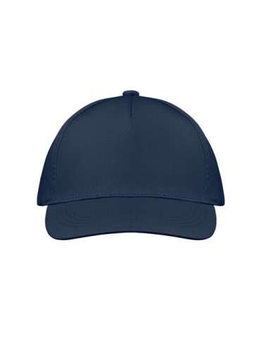 Casquette baseball 5 pans publicitaire personnalisée BUZZ Matières : coton Couleurs : bleu marine goodies entreprise design