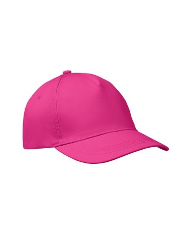 Casquette baseball 5 pans publicitaire personnalisée BUZZ Matières : coton Couleurs : fuchsia goodies publicitaire événementiel