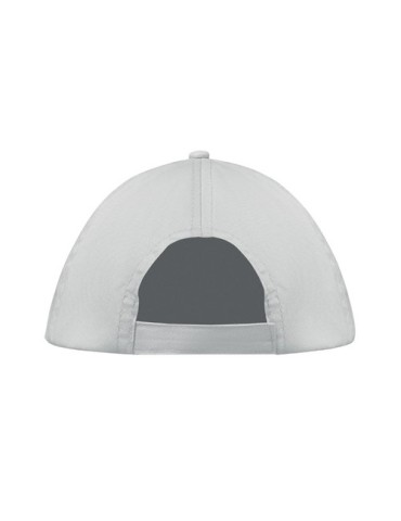 Casquette baseball 5 pans publicitaire personnalisée BUZZ Matières : coton Couleurs : blanc impression haute définition