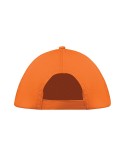 Casquette baseball 5 pans publicitaire personnalisée BUZZ Matières : coton Couleurs : orange objet promo petit budget