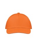 Casquette baseball 5 pans publicitaire personnalisée BUZZ Matières : coton Couleurs : orange personnalisation rapide en France