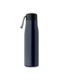 Bouteille double paroi personnalisée 500 ml CORDLE Couleurs : bleu marine Matières : acier inoxydable recyclé goodies entreprise
