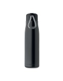 Bouteille double paroi personnalisée 500 ml CORDLE Couleurs : noir Matières : acier inoxydable recyclé goodies publicitaire évén