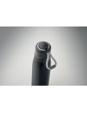 Bouteille double paroi personnalisée 500 ml CORDLE Couleurs : noir Matières : acier inoxydable recyclé objet publicitaire robust