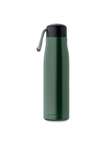 Bouteille double paroi personnalisée 500 ml CORDLE Couleurs : vert foncé Matières : acier inoxydable recyclé livraison express 2