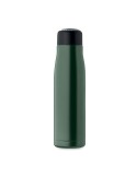 Bouteille double paroi personnalisée 500 ml CORDLE Couleurs : vert foncé Matières : acier inoxydable recyclé goodies personnalis