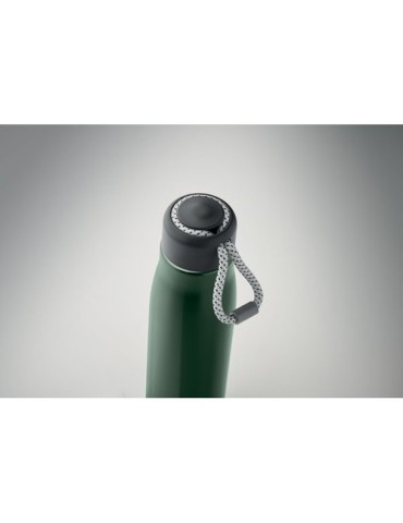 Bouteille double paroi personnalisée 500 ml CORDLE Couleurs : vert foncé Matières : acier inoxydable recyclé objet promo petit b