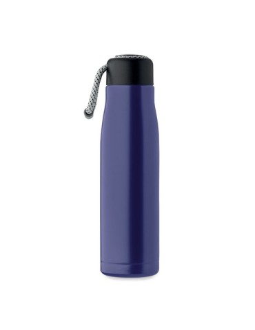 Bouteille double paroi personnalisée 500 ml CORDLE Couleurs : bleu royal Matières : acier inoxydable recyclé objet promotionnel 