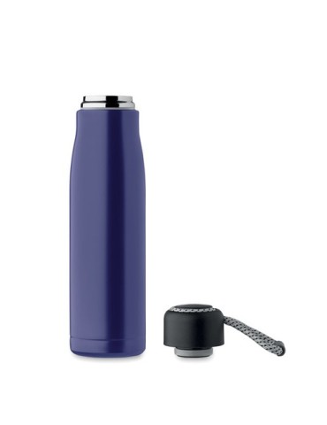 Bouteille double paroi personnalisée 500 ml CORDLE Couleurs : bleu royal Matières : acier inoxydable recyclé cadeau affaires élé
