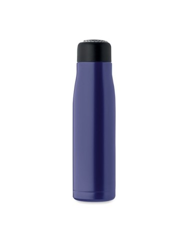 Bouteille double paroi personnalisée 500 ml CORDLE Couleurs : bleu royal Matières : acier inoxydable recyclé objet promotionnel 