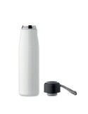 Bouteille double paroi personnalisée 500 ml CORDLE Couleurs : blanc Matières : acier inoxydable recyclé goodies personnalisé en 