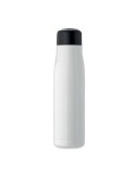 Bouteille double paroi personnalisée 500 ml CORDLE Couleurs : blanc Matières : acier inoxydable recyclé livraison express 24h 48