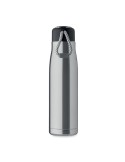 Bouteille double paroi personnalisée 500 ml CORDLE Couleurs : argenté mat Matières : acier inoxydable recyclé cadeau entreprise 