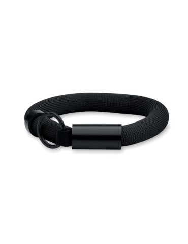 Bracelet porte-clés flottant personnalisé POLLY Matières : PET Couleurs : noir cadeau entreprise pas cher