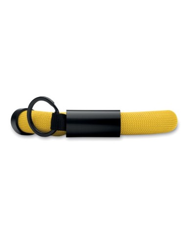 Bracelet porte-clés flottant personnalisé POLLY Matières : PET Couleurs : jaune marquage laser ultra précis