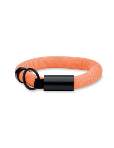 Bracelet porte-clés flottant personnalisé POLLY Matières : PET Couleurs : orange personnalisable avec votre logo