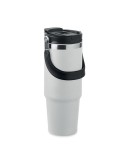 Gobelet double paroi personnalisé 850 ml SUMA HAND Couleurs : blanc Matières : acier inoxydable recyclé marquage laser ultra pré