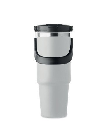 Gobelet double paroi personnalisé 850 ml SUMA HAND Couleurs : blanc Matières : acier inoxydable recyclé personnalisation rapide 