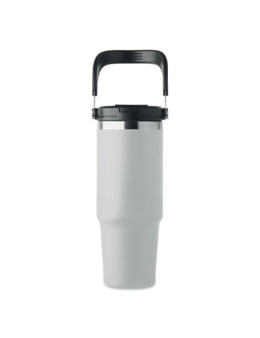 Gobelet double paroi personnalisé 850 ml SUMA HAND Couleurs : blanc Matières : acier inoxydable recyclé personnalisable avec vot