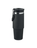 Gobelet double paroi personnalisé 850 ml SUMA HAND Couleurs : noir Matières : acier inoxydable recyclé impression haute définiti