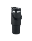 Gobelet double paroi personnalisé 850 ml SUMA HAND Couleurs : noir Matières : acier inoxydable recyclé cadeau collaborateur prem
